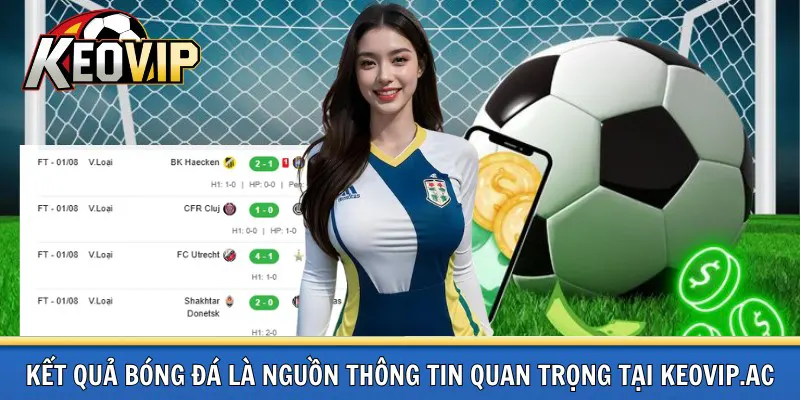 Kết quả bóng đá thông tin quan trọng tại kèo vip