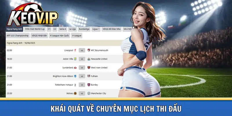 Khái niệm về lịch thi đấu