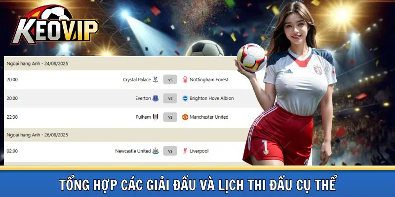 Tổng hợp các giải đấu trên kèo vip
